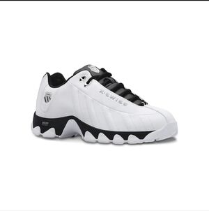 K-Swiss Men's ST329 CMF Leather Tennis Sneaker White/Black